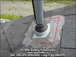 Negative Flashing at Electrical Penetration Through Roof