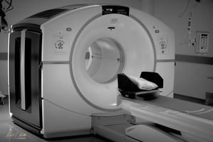 PET Scanner Black and White